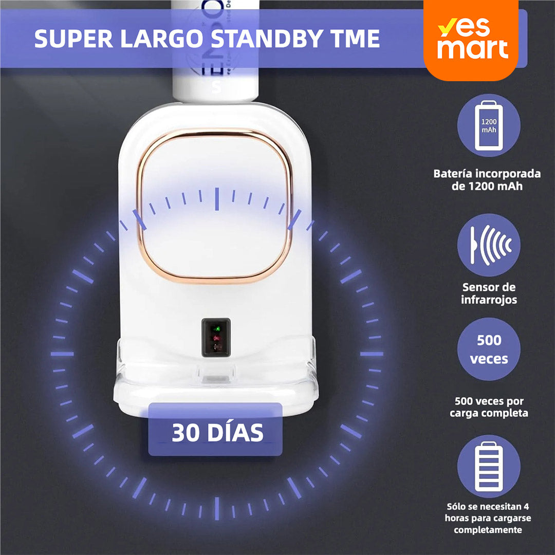 Dispenser Automático de Pasta de Dientes Eléctrico de Pared para Niños y Adultos, con Tecnología de Sensores, 3 Modos Ajustables, Fácil de Limpiar - AH005