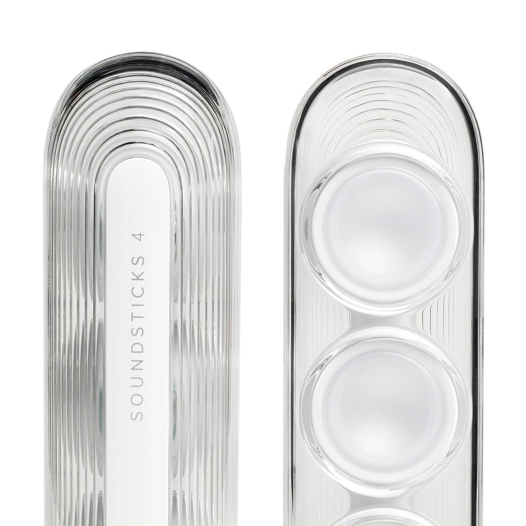 Sistema de Sonido Harman Kardon SoundSticks 4 2.1 Bluetooth, Diseño Industrial Transparente, Graves Profundos - BS022