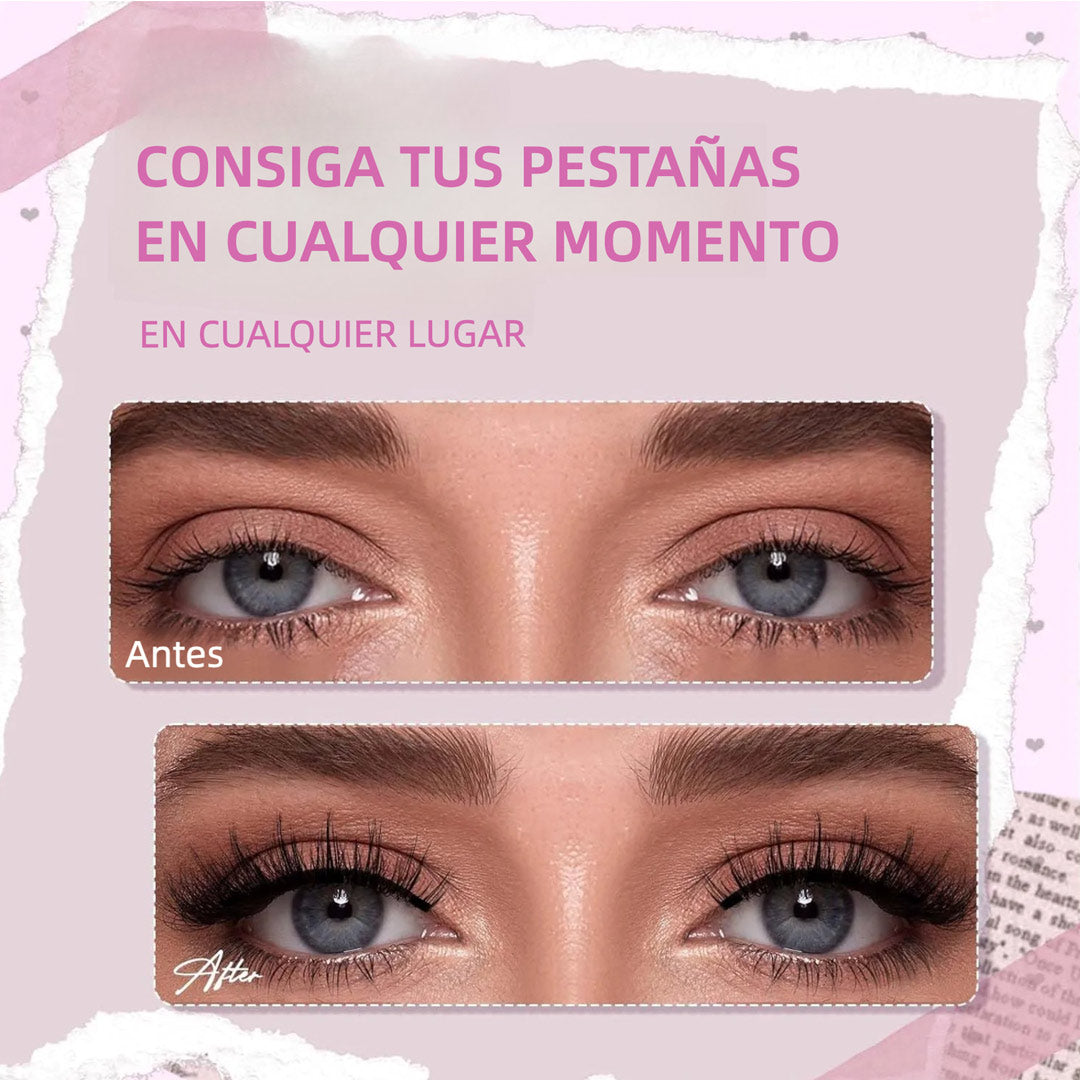 Pestañas Magnéticas con Aplicador, 2 Pares Reutilizables, Sin Pegamento, Look Natural y Fácil de Usar – CM004