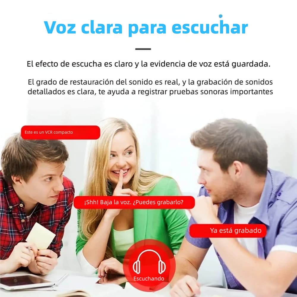 Mini Cámara de Seguridad WiFi 1080P HD con Visión Nocturna, Detección de Movimiento y Ángulo de 160° para Monitoreo Remoto CV007