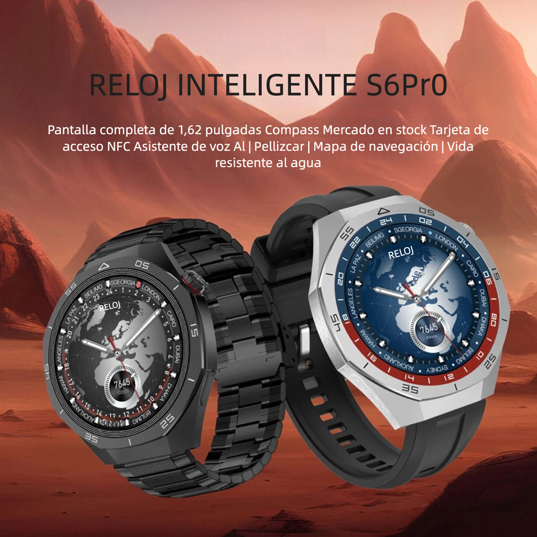 Reloj Inteligente Deportivo con Pantalla HD, Navegación GPS, Bolsa de Valores y Asistente de Voz – SW039
