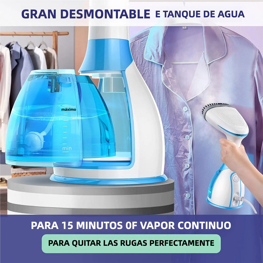 Plancha de Vapor de Mano para Ropa, 1300W, Calentamiento Rápido en 15s, Depósito de 300ml, 3 Modos de Vapor, Diseño Antigoteo, Portátil para Hogar y Viaje PM003