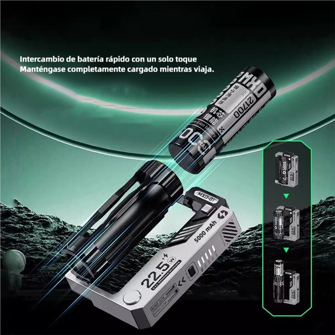 Cargador Portátil 5000mAh con Batería Reemplazable y Carga Rápida de 22.5W BP001 - Yesmart