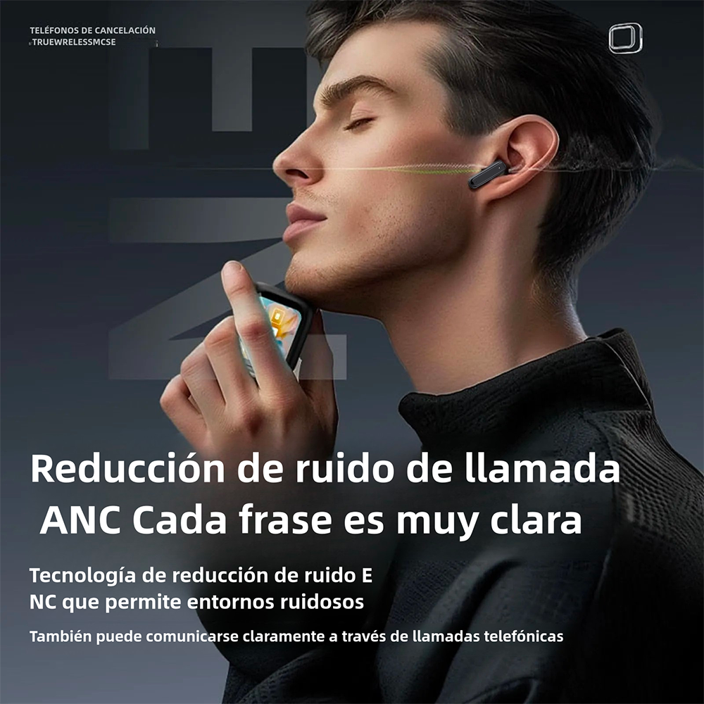 Auriculares Bluetooth 2.01" touch color screen auriculares ANC con reducción de ruido -BH006 - Yesmart