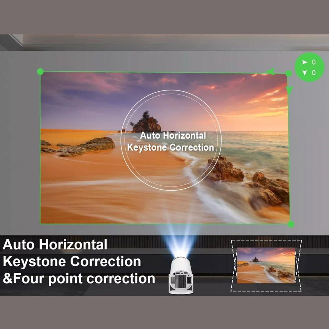 Mini Proyector Gearelec HY300 Profesional 4K con Android 11, WiFi y Bluetooth PP001 - Yesmart