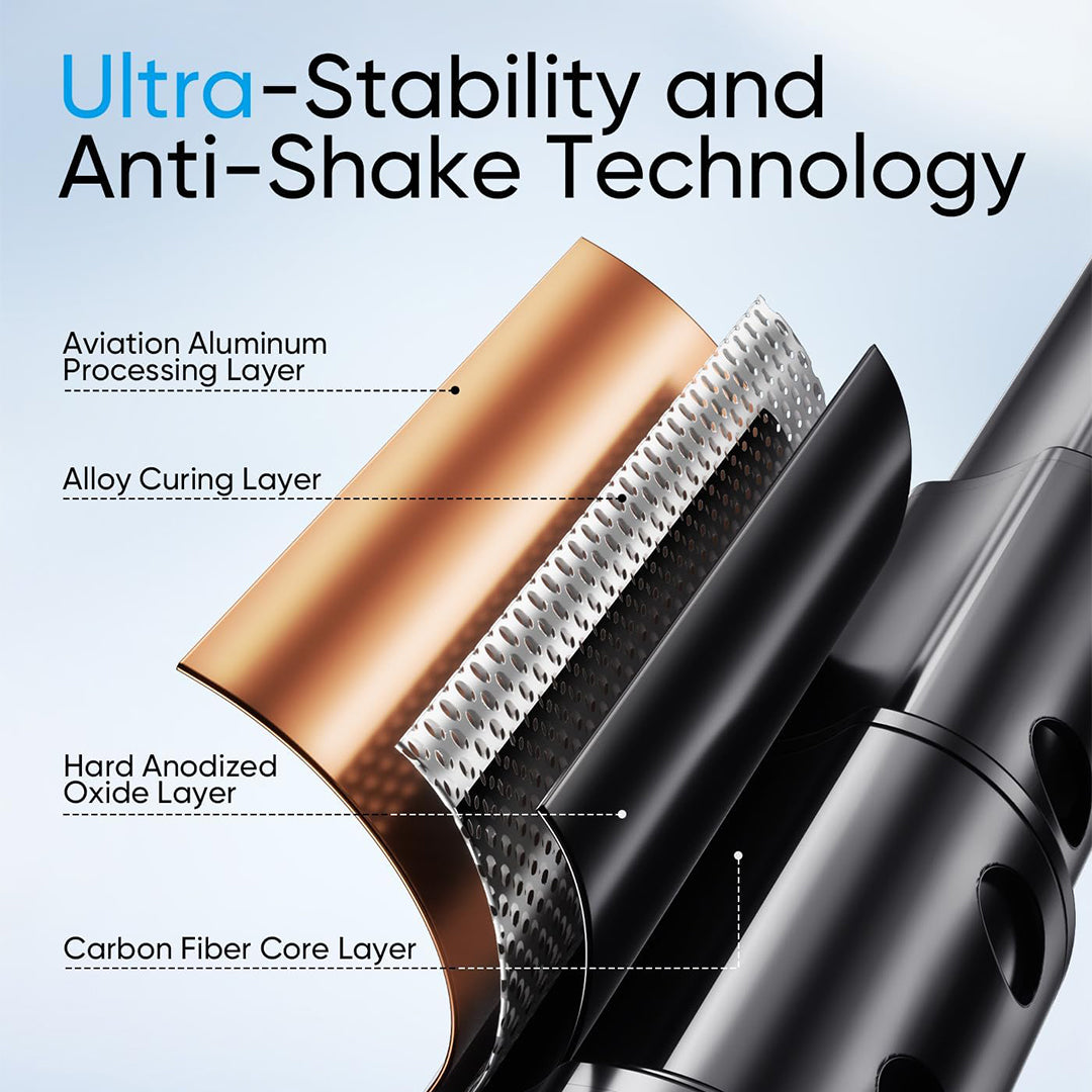 Trípode para Selfie Portátil con Control Remoto Inalámbrico, 2 Luces de Relleno Ajustables y Soporte Retráctil para iPhone, Ideal para Fotografía y Transmisión en Vivo SC004 - Yesmart