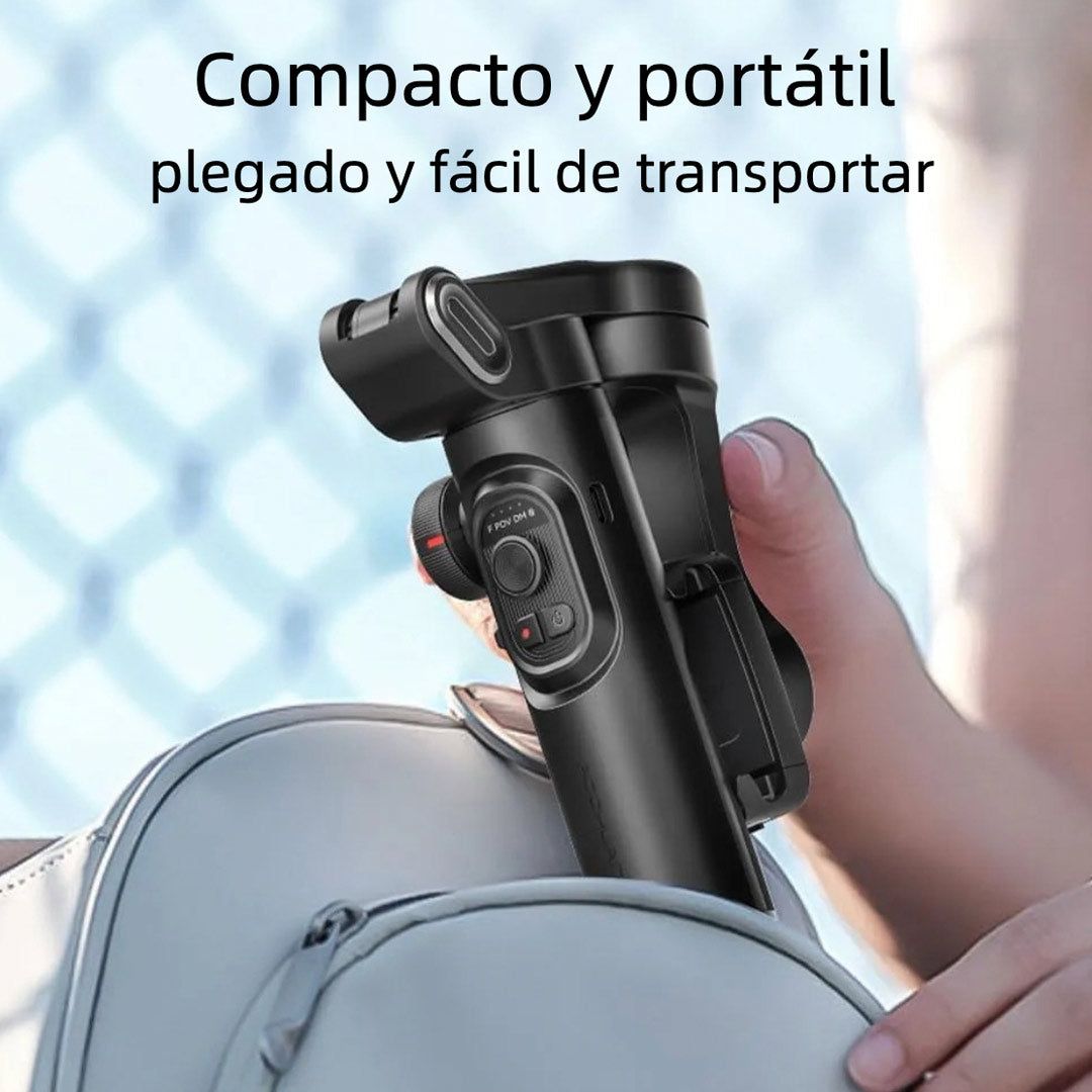 Estabilizador Gimbal 3 Ejes Plegable para Smartphone con Rueda de Enfoque y Control Inteligente – SC015