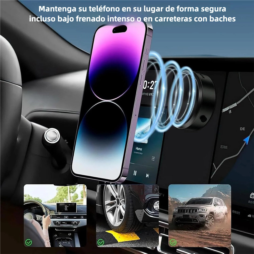 Soporte Magnético para Teléfono con Ventosa Eléctrica y Succión Inteligente SC001