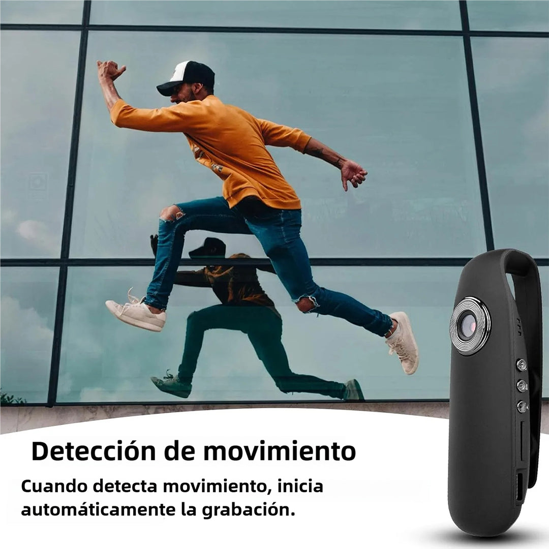 Cámara Corporal Mini 1080P HD con Detección de Movimiento, Batería Recargable, 180 Min de Grabación, Soporta Tarjeta SD hasta 64GB (Incluye Tarjeta MicroSD de 32GB GRATIS) CC003 - Yesmart