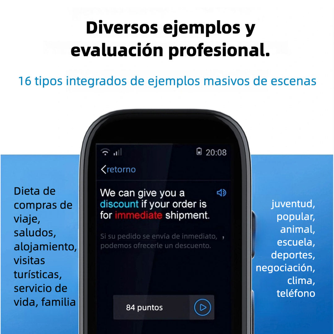 Lápiz Traductor T6S Sin Necesidad de WiFi, Dispositivo Traductor de Idiomas, Lápiz Lector Escaneador, Traductor de Voz Instantáneo CL002