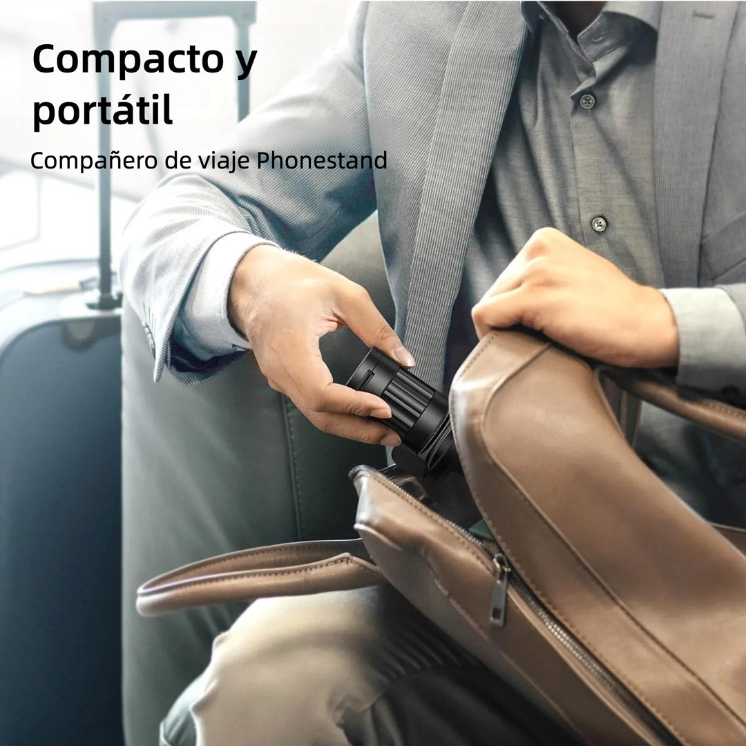 Soporte de Teléfono para Avión, Soporte Magnético para Teléfono de Avión, Soporte de Viaje Portátil, Esenciales de Viaje en Avión, Soporte Universal para Teléfono con Anillo Metálico - SC008