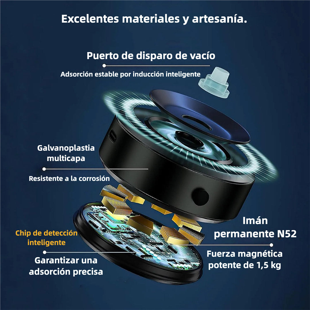 Soporte Magnético para Teléfono con Ventosa Eléctrica y Succión Inteligente SC001