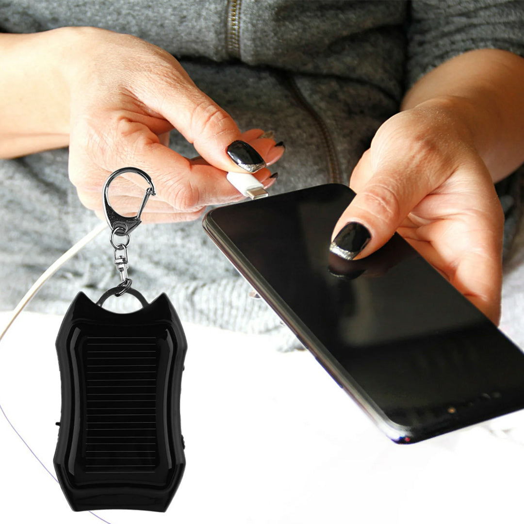 Power Bank Solar con Llavero - Cargador Portátil con Panel Solar Mini para Celulares y Supervivencia al Aire Libre BP006 - Yesmart