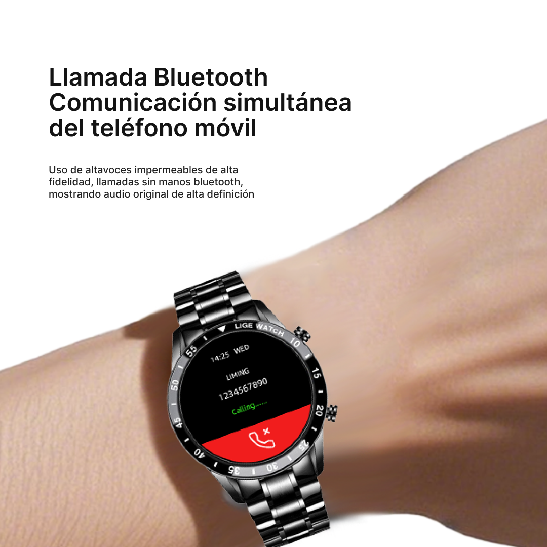 Reloj inteligente de Estilo Empresarial con Monitoreo de Salud y Modos Deportivos -SW018 - Yesmart