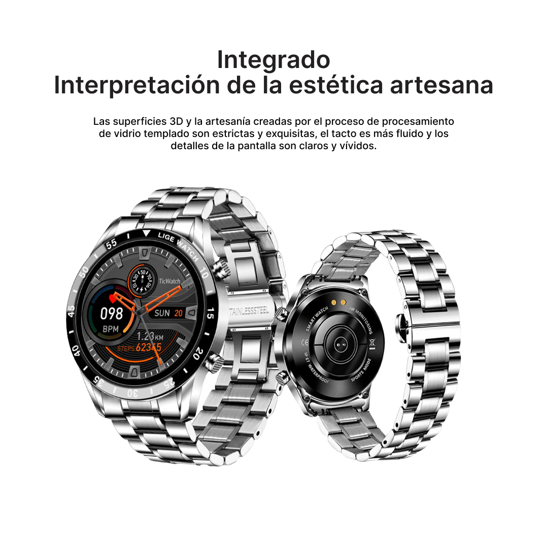 Reloj inteligente de Estilo Empresarial con Monitoreo de Salud y Modos Deportivos -SW018 - Yesmart