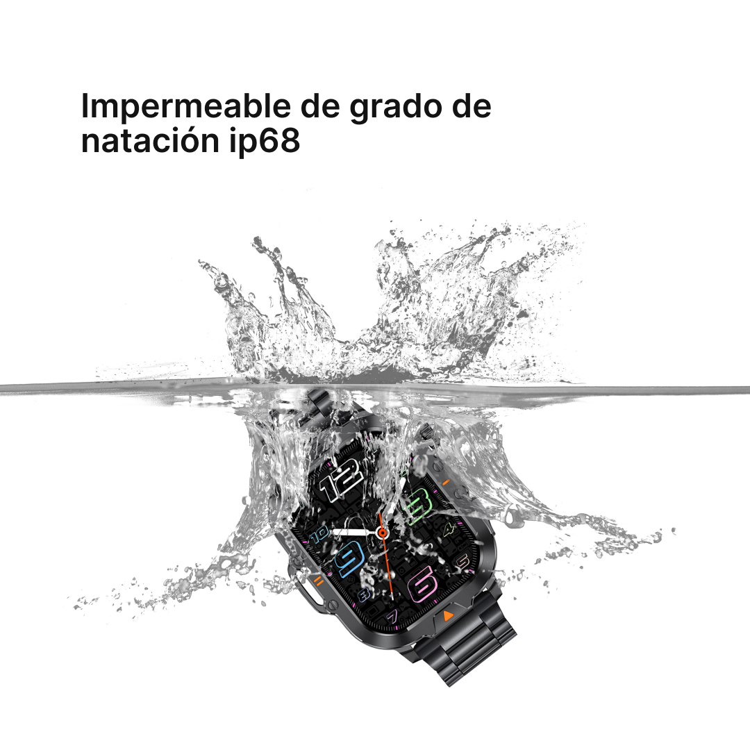 Reloj inteligente con Doble Correa, Pantalla HD de 2.01”, Bluetooth, 100+ Modos Deportivos y Monitoreo de Salud -SW020 - Yesmart