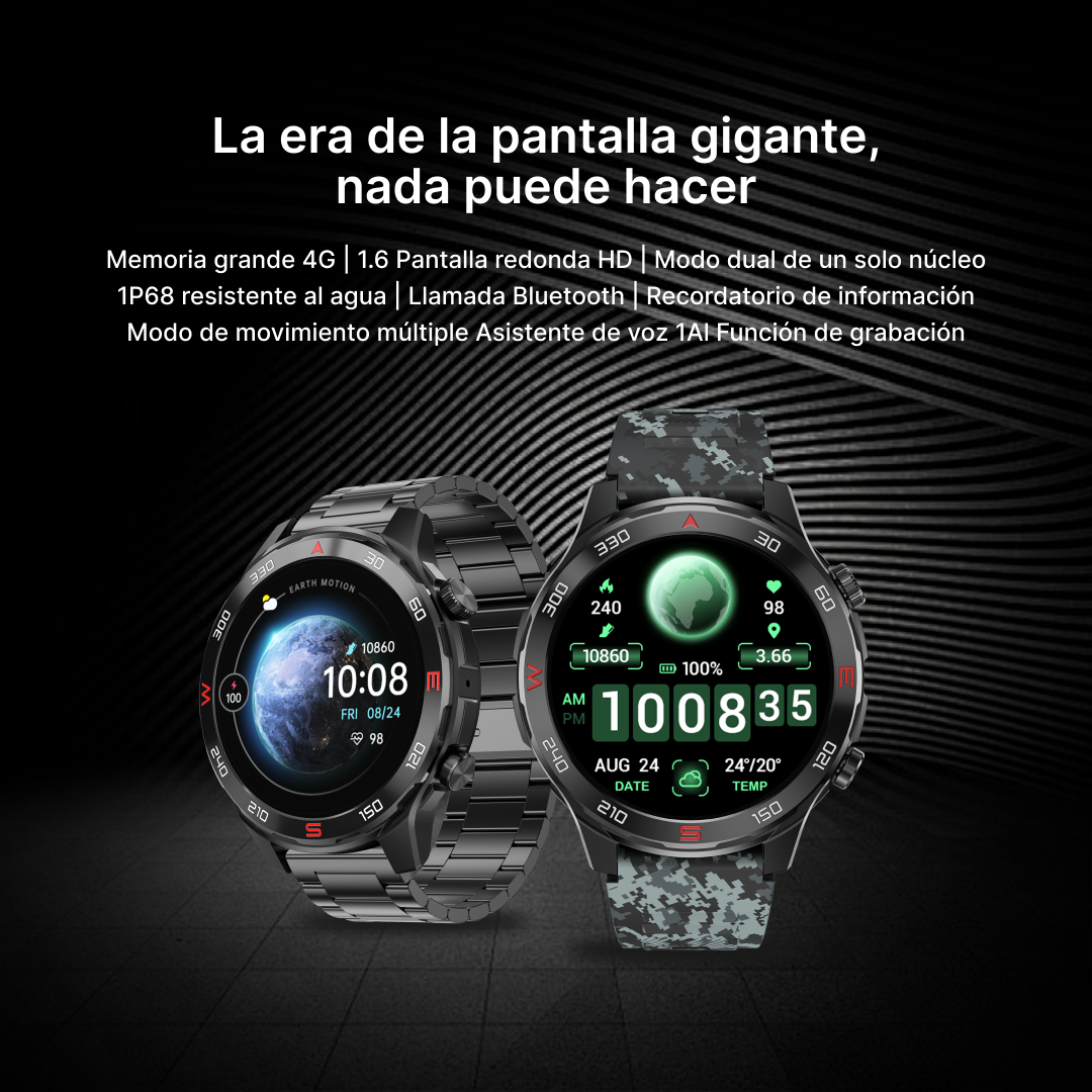Reloj inteligente Pantalla HD Larga Duración Monitor de Salud Reloj Deportivo Inteligente -SW012 - Yesmart