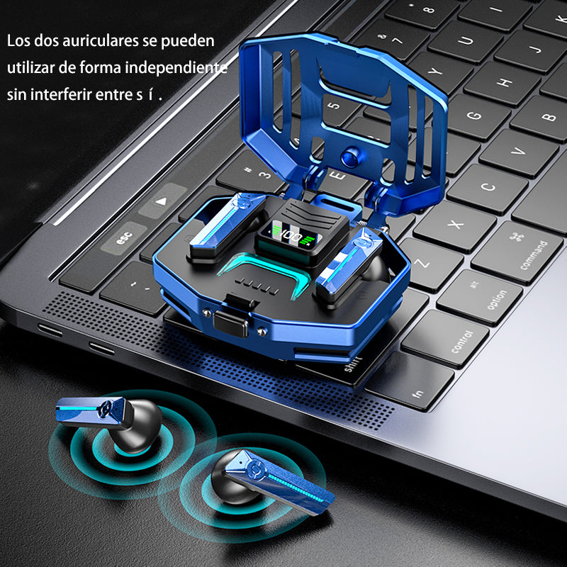 Auriculares Bluetooth 5.3 con pantalla LED y puede cargar teléfonos -BH029 - Yesmart