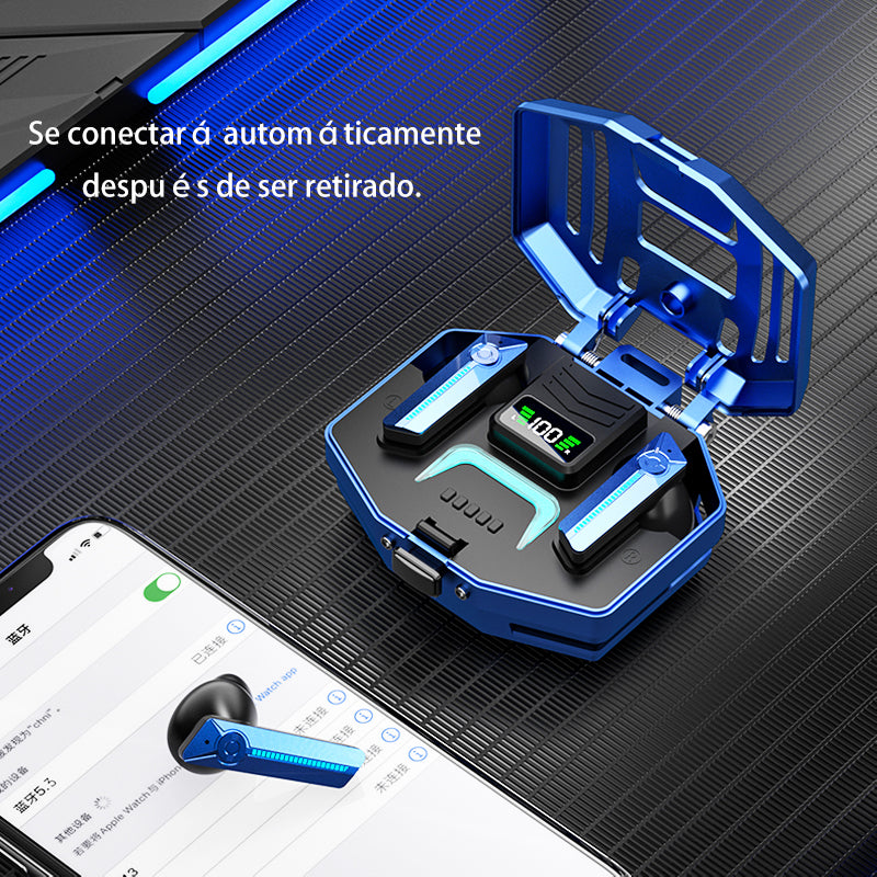 Auriculares Bluetooth 5.3 con pantalla LED y puede cargar teléfonos -BH029 - Yesmart