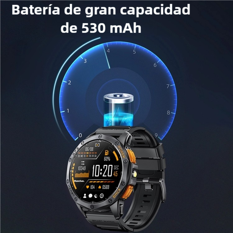 Reloj inteligente Deportivo GPS con Brújula, Altímetro y Llamadas Bluetooth -SW022 - Yesmart