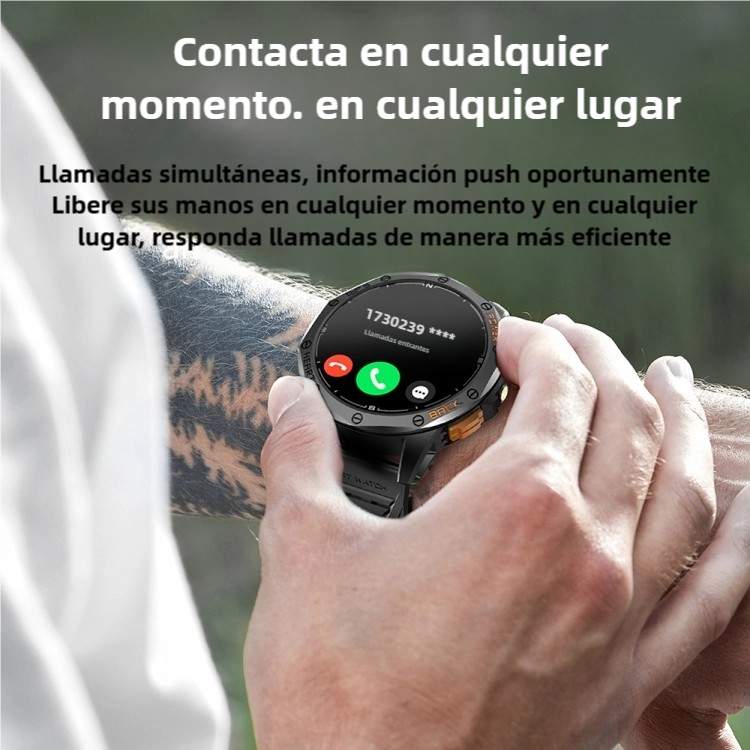 Reloj inteligente Deportivo GPS con Brújula, Altímetro y Llamadas Bluetooth -SW022 - Yesmart