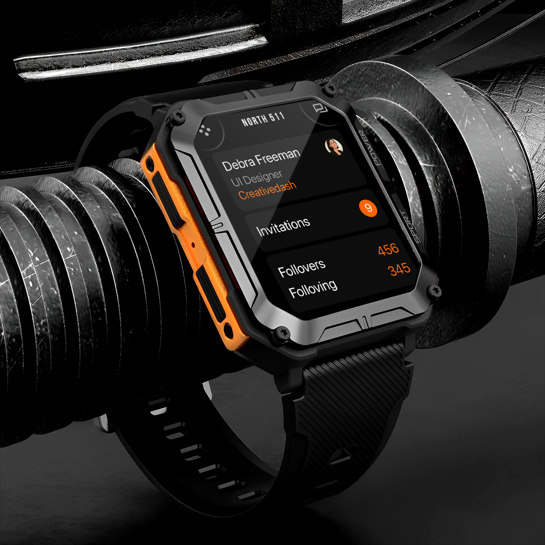 Reloj Inteligente Resistente con Llamadas, Monitor de Salud, 10 ATM Impermeable y Batería de 21 Días SW029 - Yesmart