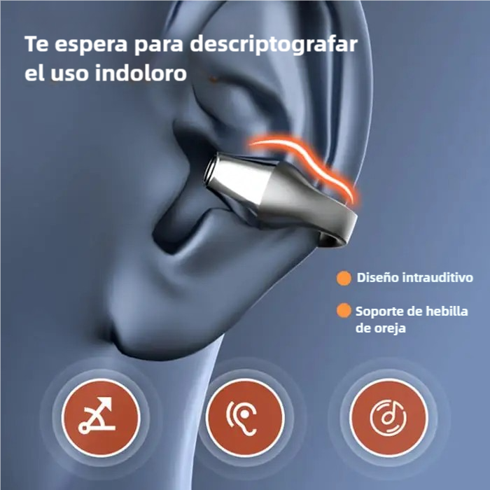 Auriculares Abiertos Inalámbricos Bluetooth 5.2 con Pantalla LED, IPX5, HiFi, Compactos y Resistentes BH036 - Yesmart