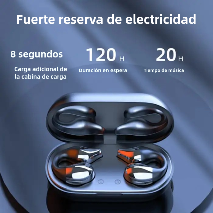 Auriculares Abiertos Inalámbricos Bluetooth 5.2 con Pantalla LED, IPX5, HiFi, Compactos y Resistentes BH036 - Yesmart