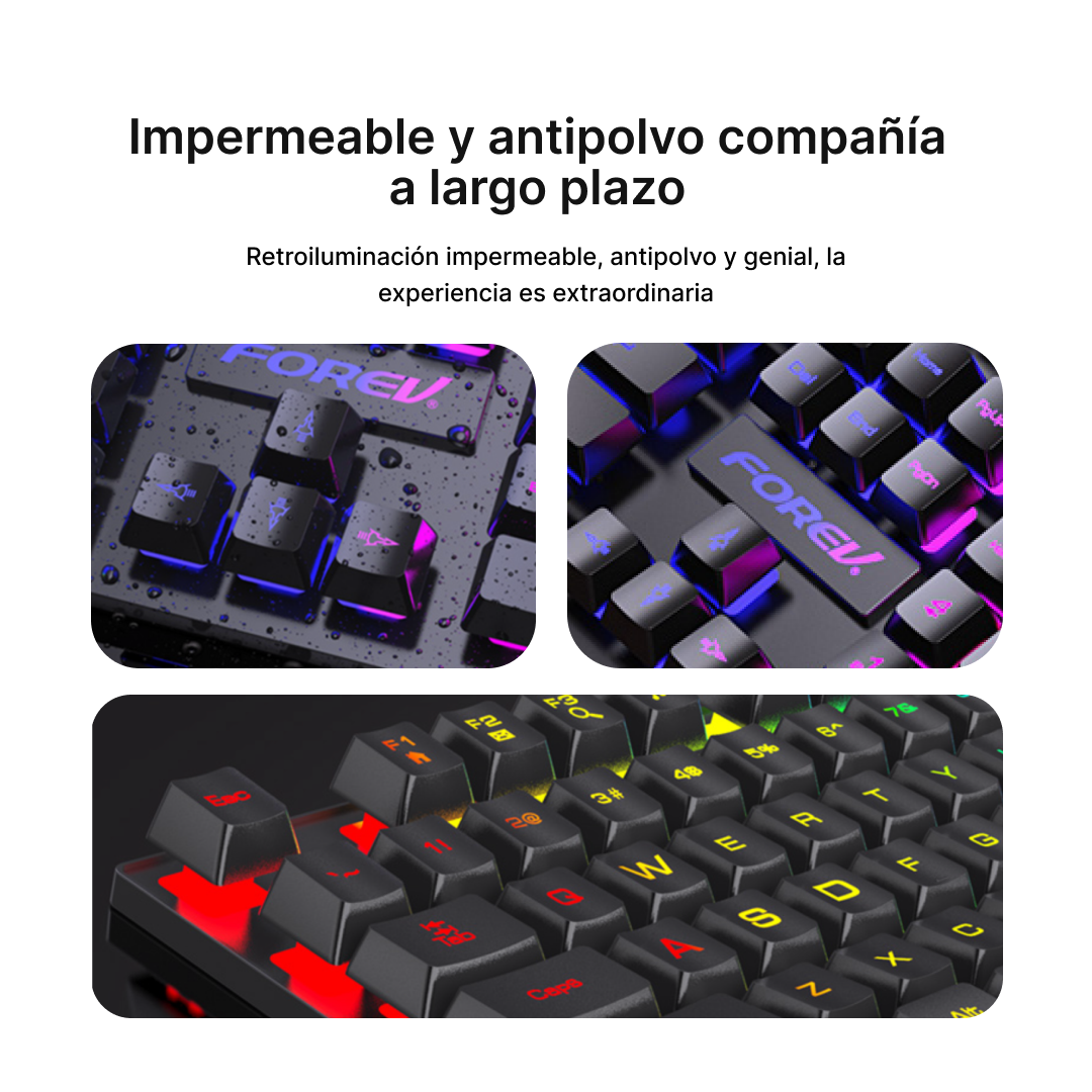 Teclado Mecánico Gaming con Retroiluminación RGB, 104 Teclas, Compatible con Windows KM002 - Yesmart