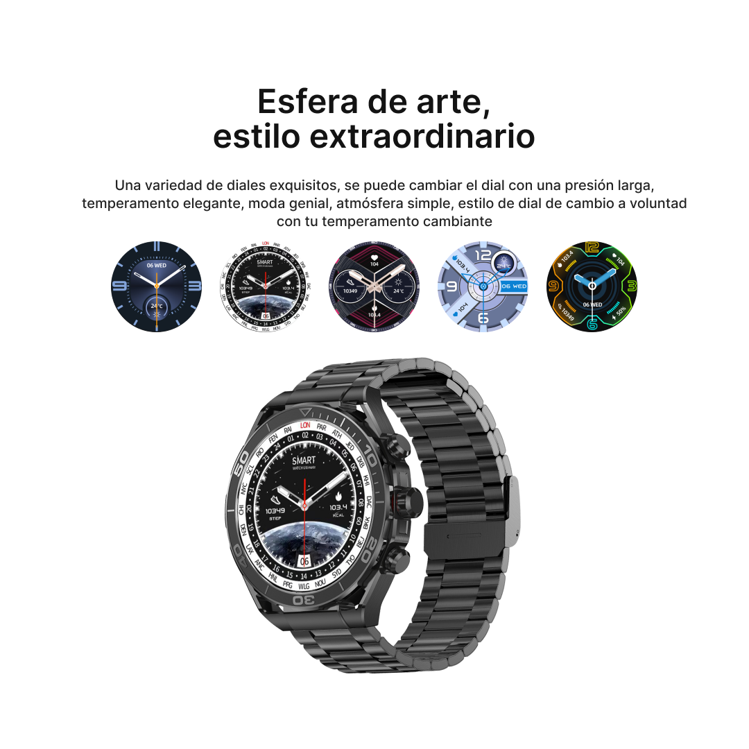 Reloj inteligente Pantalla HD 1.63'' Salud Larga Duración Bluetooth Deportivo Inteligente -SW013 - Yesmart