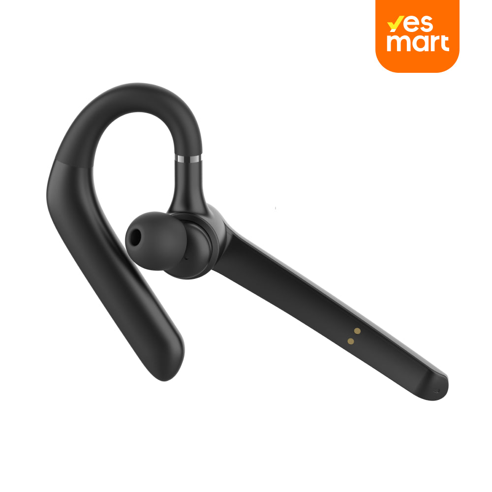 Auriculares Bluetooth V5.3, auricular inalámbrico con estuche de carga de 500 mAh, auriculares manos libres, micrófono con cancelación de ruido para oficina/conducción/negocios - BH046