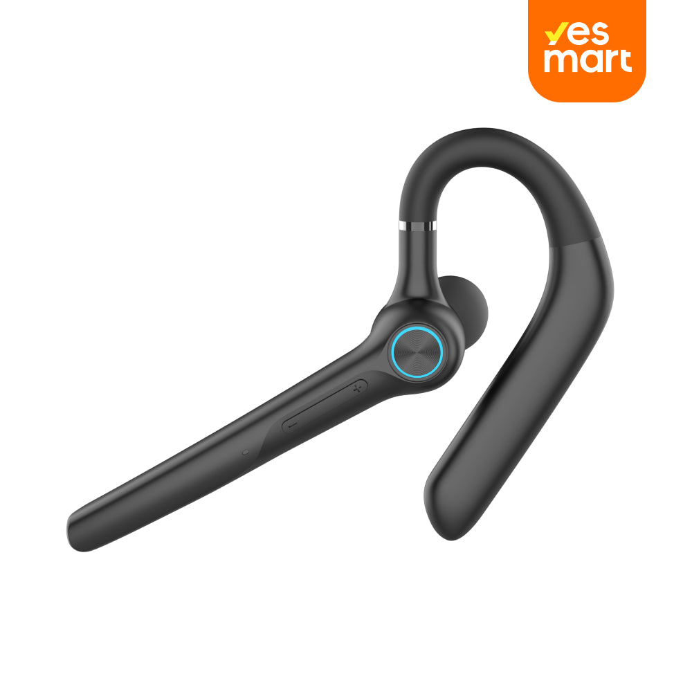 Auriculares Bluetooth V5.3, auricular inalámbrico con estuche de carga de 500 mAh, auriculares manos libres, micrófono con cancelación de ruido para oficina/conducción/negocios - BH046