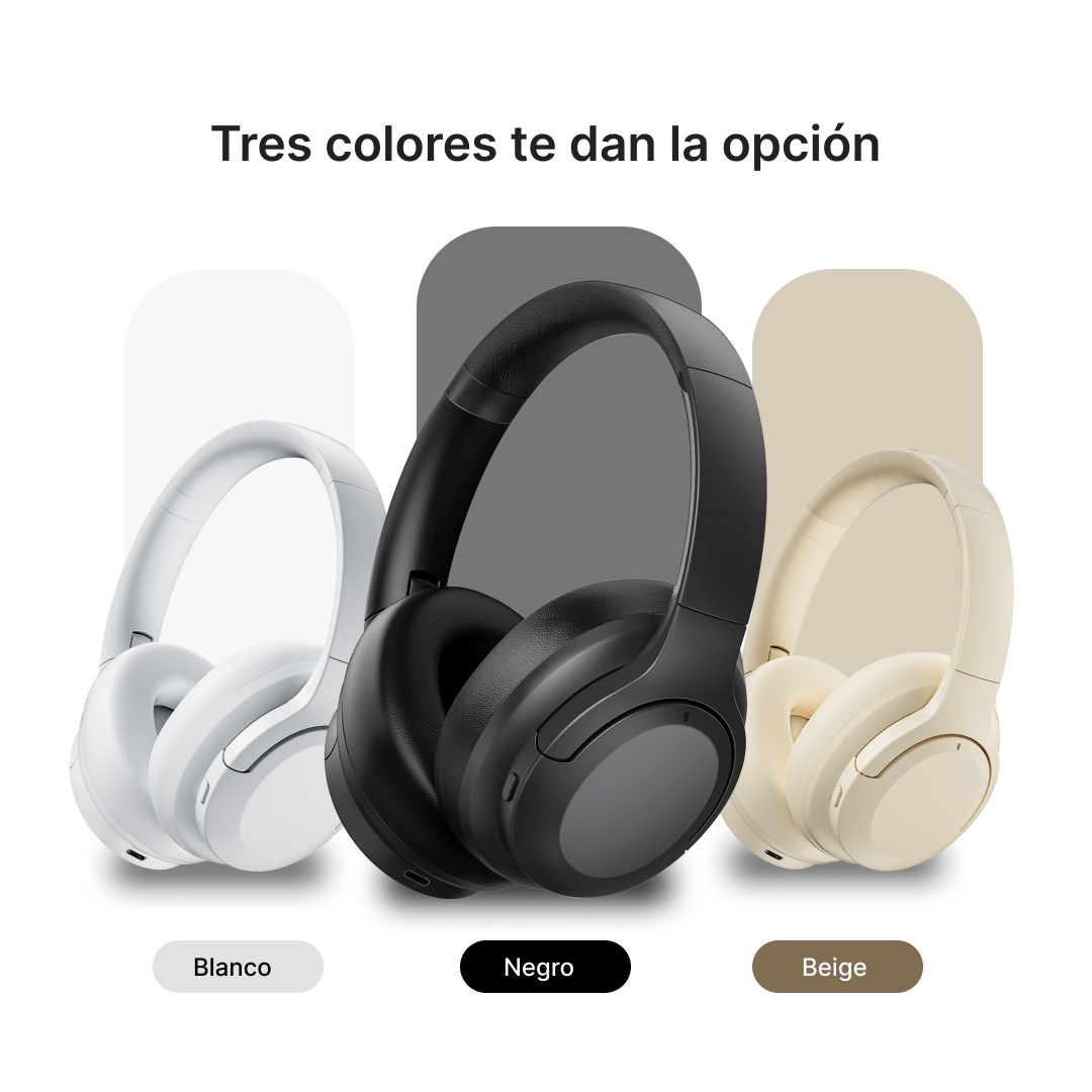 Auriculares Bluetooth 5.3 con Cancelación de Ruido, Diseño Cómodo y Batería de Larga Duración -BM001 - Yesmart