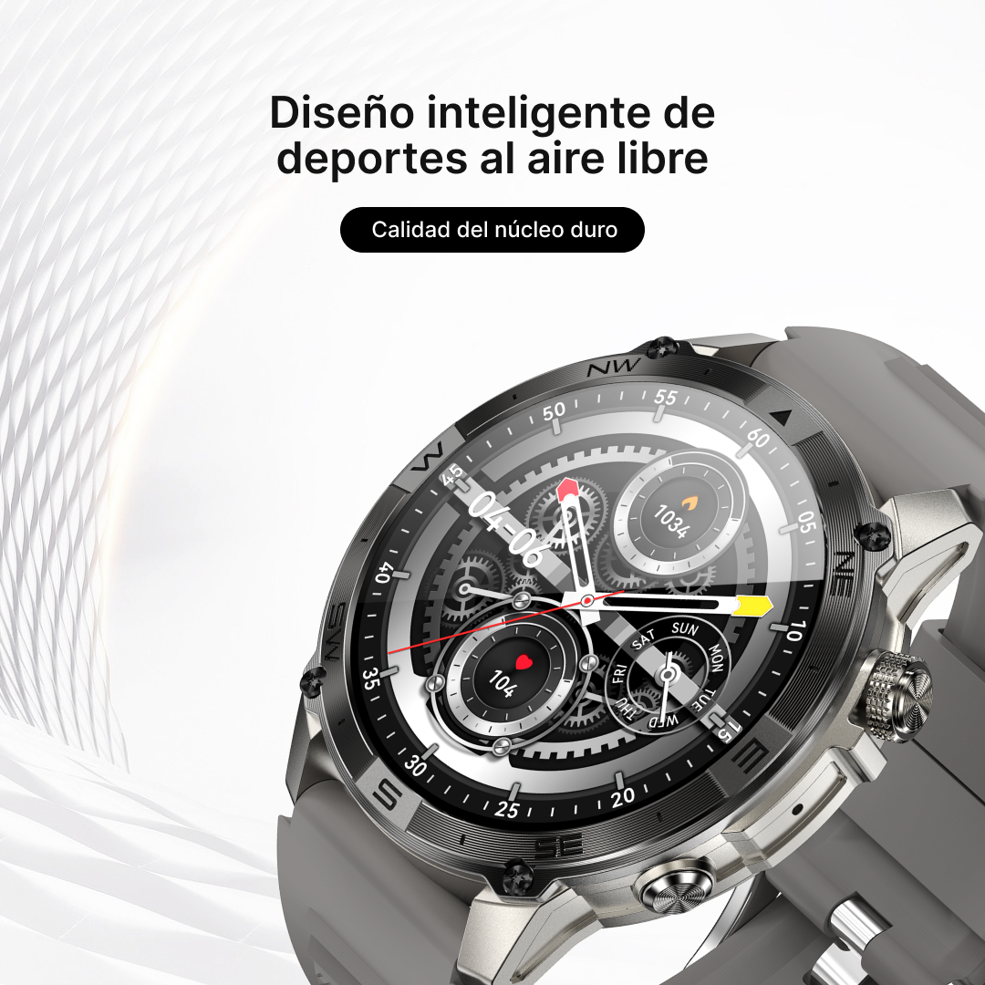 Reloj inteligente 1.46" AMOLED Monitor de Salud Asistente de Voz y de Larga Duración -SW006 - Yesmart