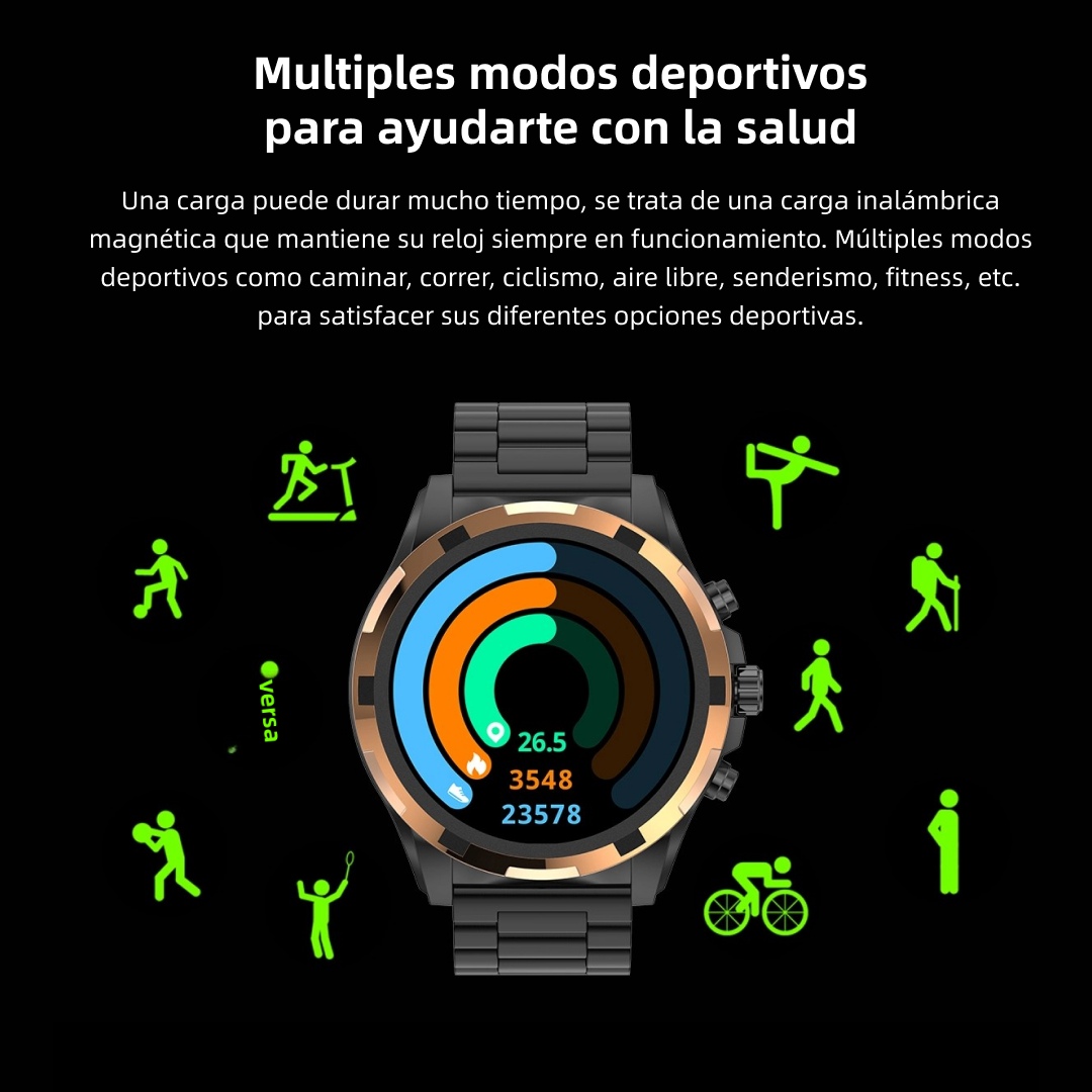 Reloj inteligente Business bluetooth smart call fuerte resistencia oxígeno sangre salud gestión -SW007 - Yesmart