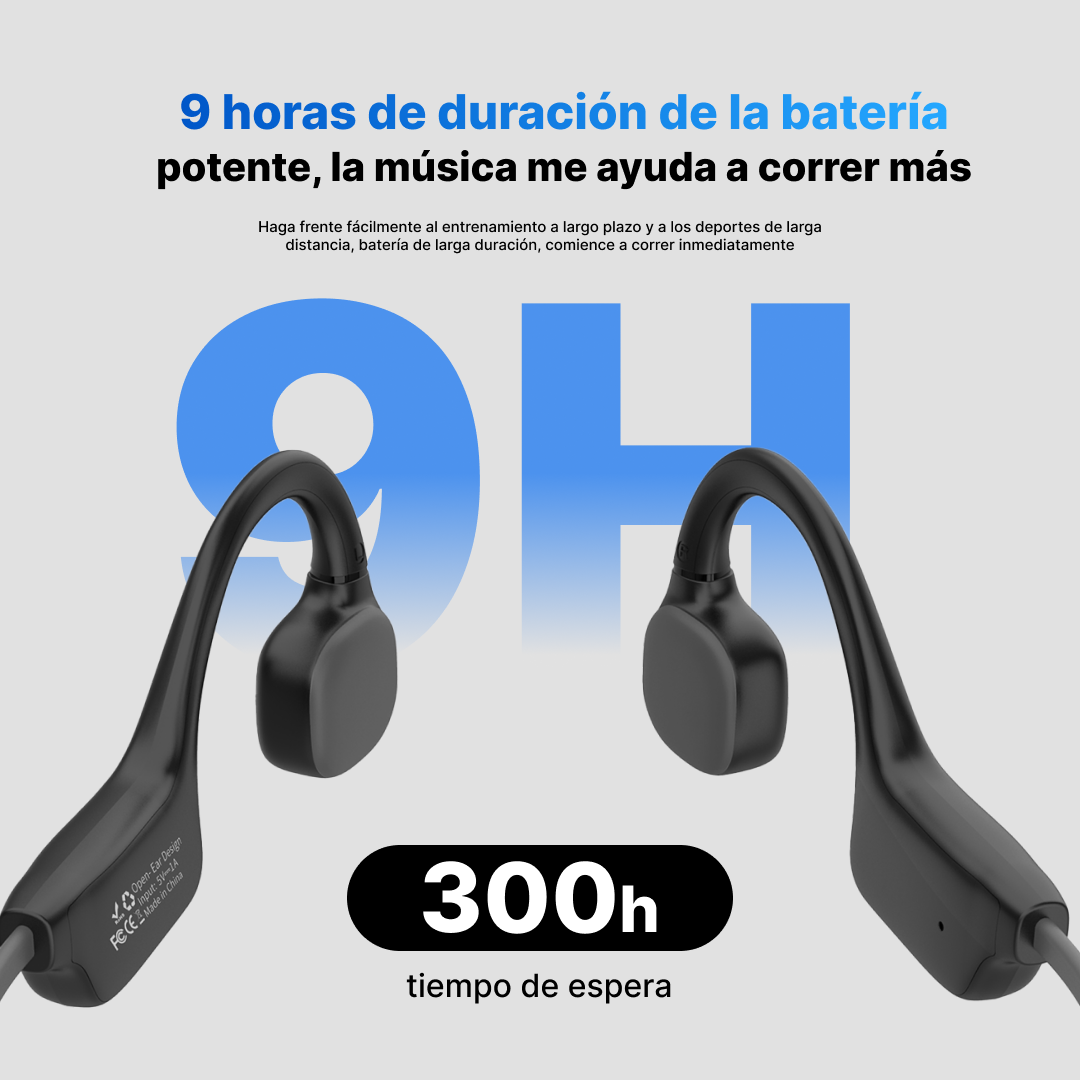 Auriculares Bluetooth de Conducción Ósea, Sonido Claro, IPX5, Batería Duradera y Diseño Ligero -BC003 - Yesmart