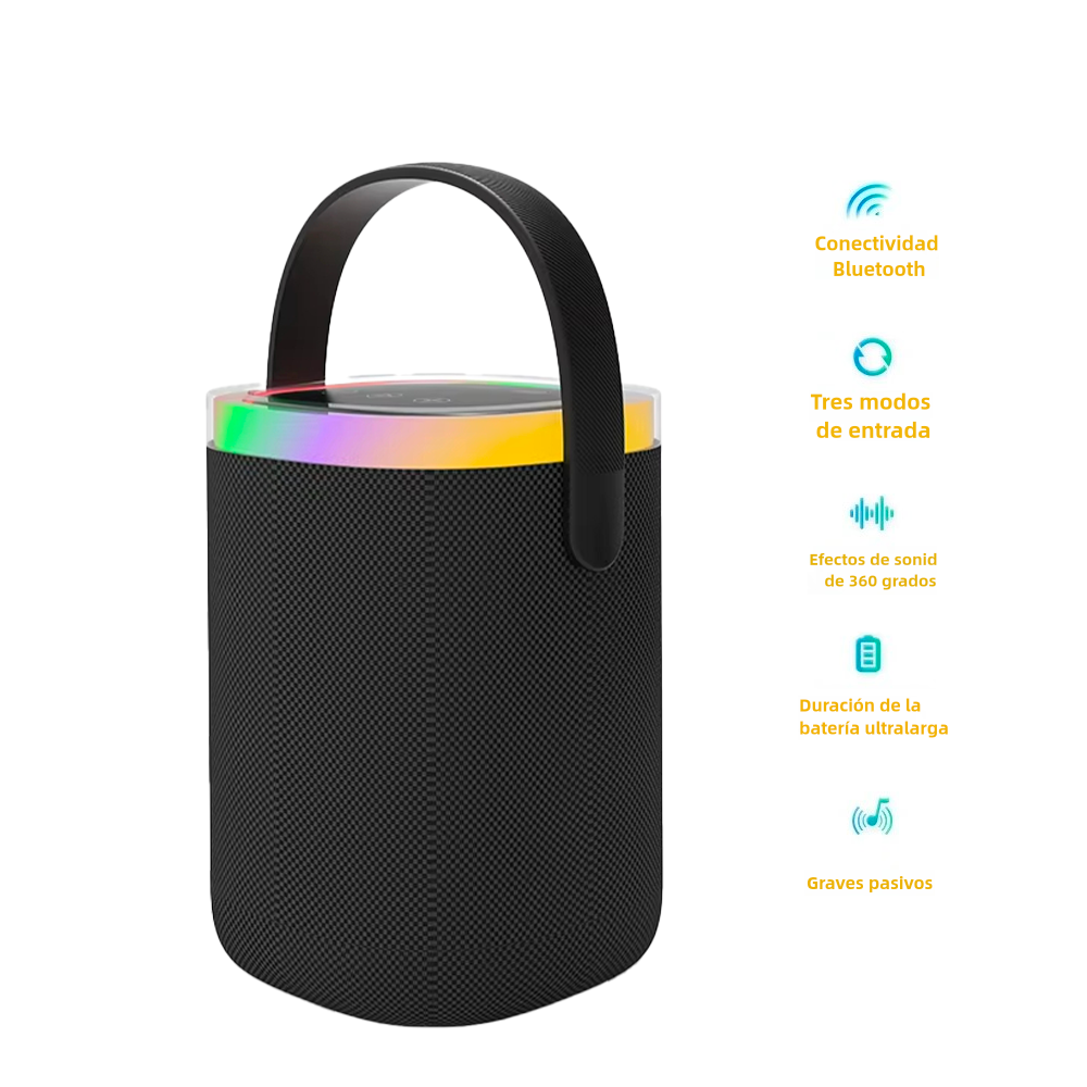 Altavoz Bluetooth inalámbrico al aire libre camping deslumbrante altavoz ajustable soporte de radio FM tarjeta TF -BS004 - Yesmart