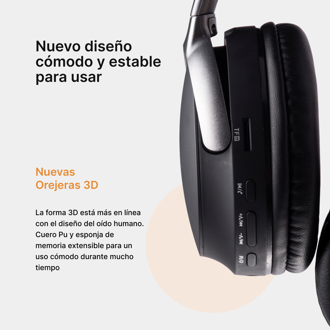 Auriculares Bluetooth 5.3, Conexión Estable, 20 Horas de Reproducción y Diseño Plegable BH021 - Yesmart