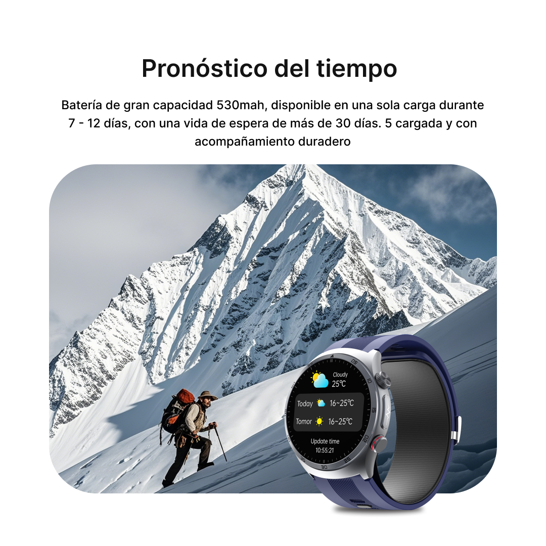 Reloj inteligente con Pantalla AMOLED 1.43", Monitoreo de Salud 24/7 y Modos Deportivos SW034 - Yesmart