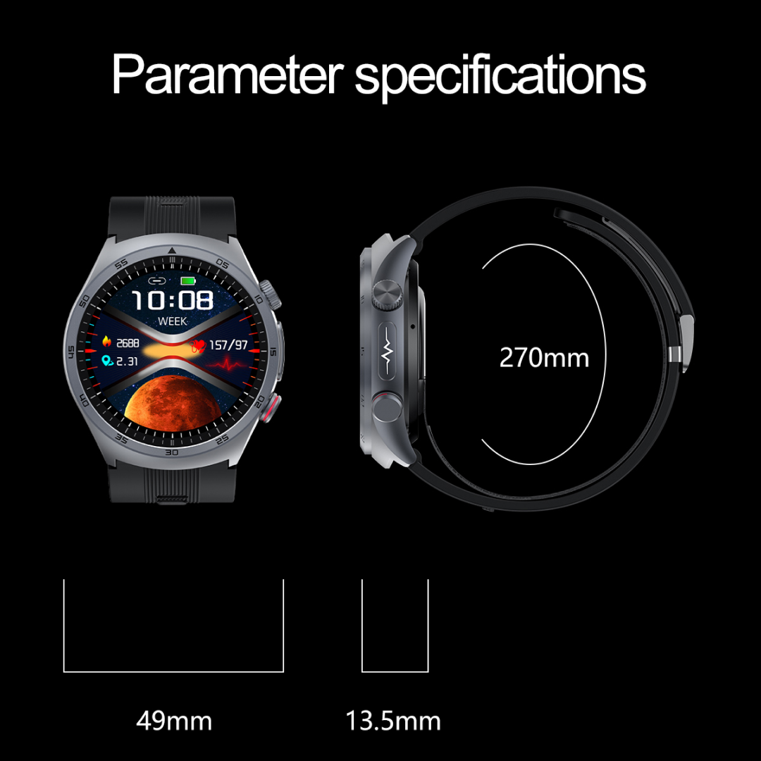 Reloj inteligente con Pantalla AMOLED 1.43", Monitoreo de Salud 24/7 y Modos Deportivos SW034 - Yesmart