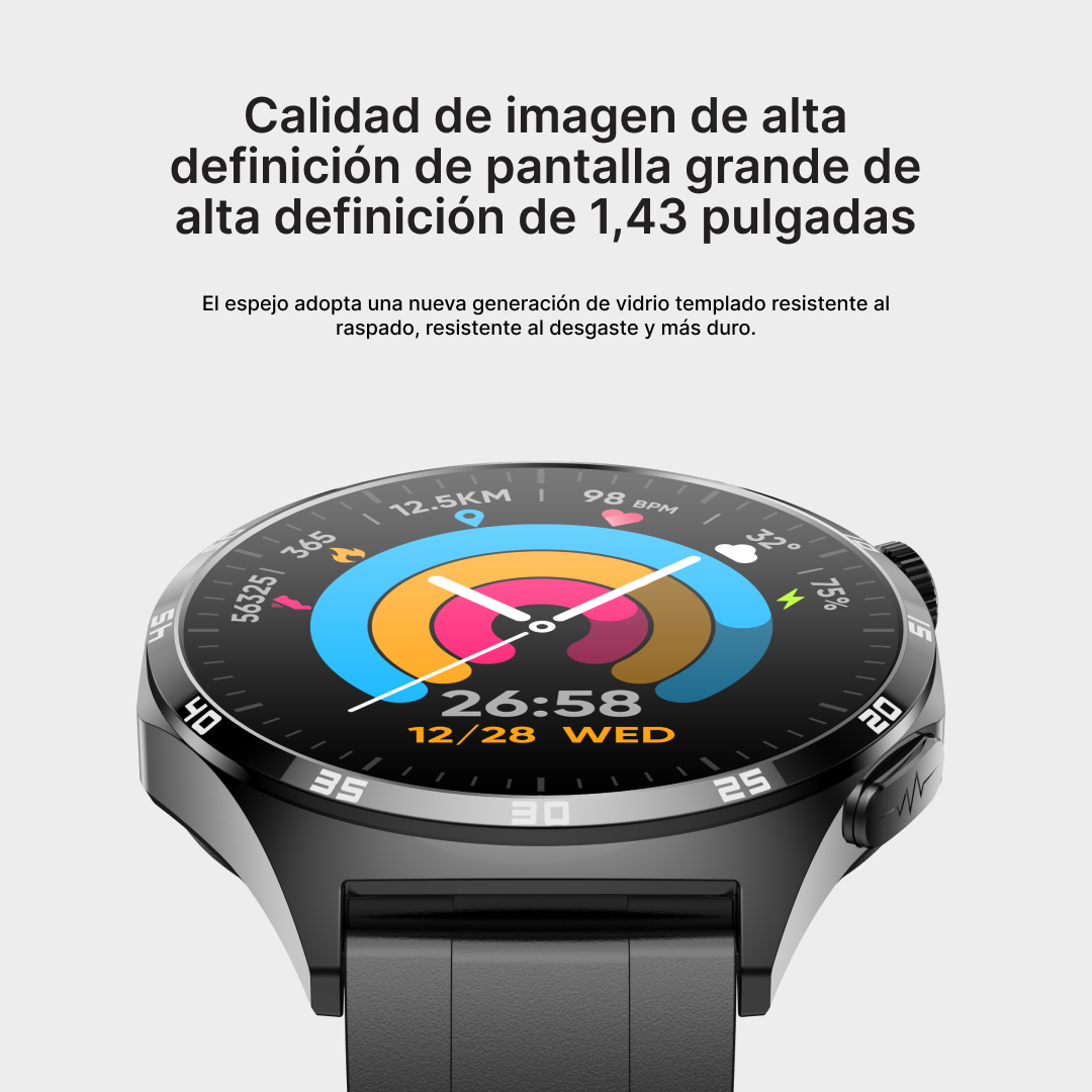 Reloj inteligente con Llamadas Bluetooth, Pantalla AMOLED HD y Monitoreo Integral de Salud -SW017 - Yesmart