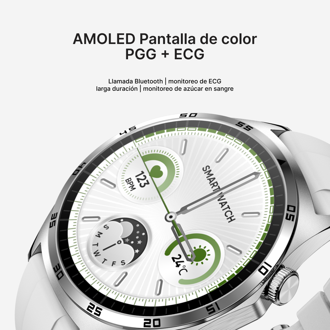 Reloj inteligente con Llamadas Bluetooth, Pantalla AMOLED HD y Monitoreo Integral de Salud -SW017 - Yesmart