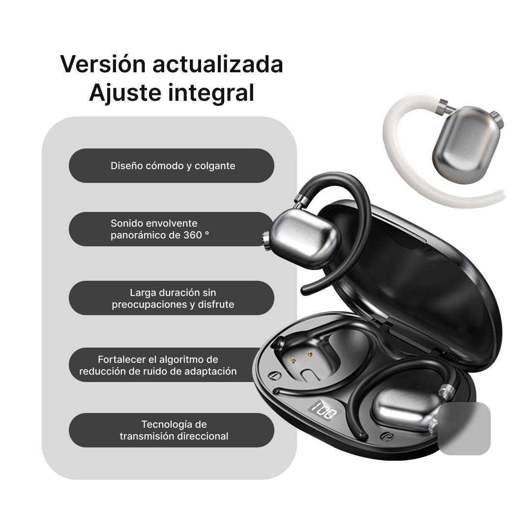 Auriculares Inalámbricos con Asistente de Voz AI, Doble Succión y 40 Horas de Batería BH023 - Yesmart