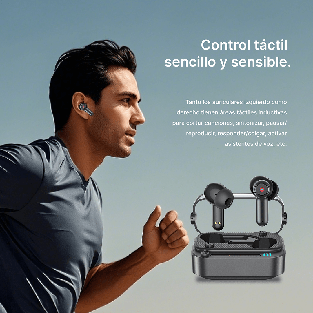 Auriculares Bluetooth 5.3 IPX6 Resistente al Agua Larga Duración de Batería -BH015 - Yesmart