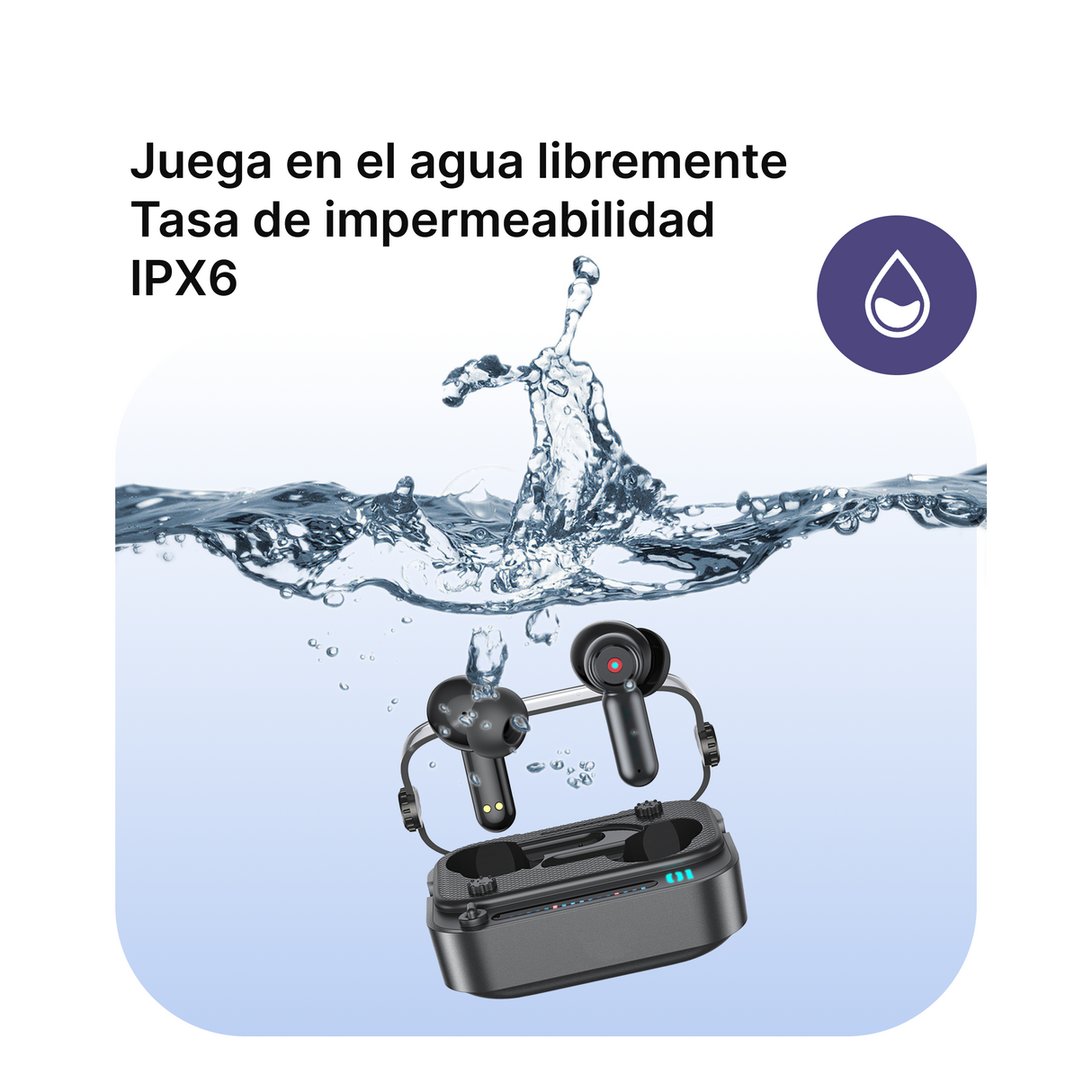 Auriculares Bluetooth 5.3 IPX6 Resistente al Agua Larga Duración de Batería -BH015 - Yesmart