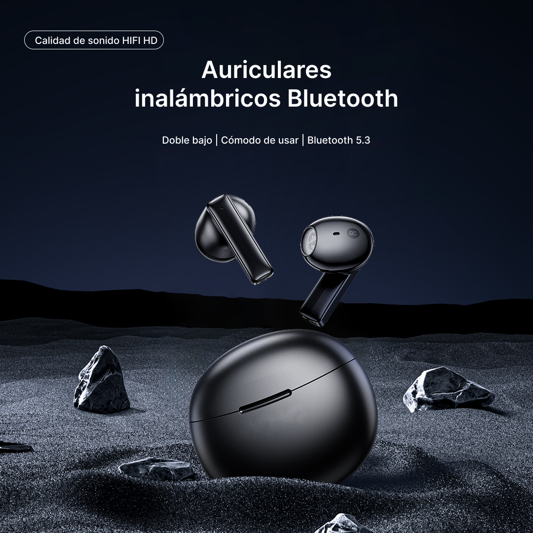 Auriculares Bluetooth 5.3 HIFI Sonido, Cancelación de Ruido y Diseño Ergonómico -BH009 - Yesmart