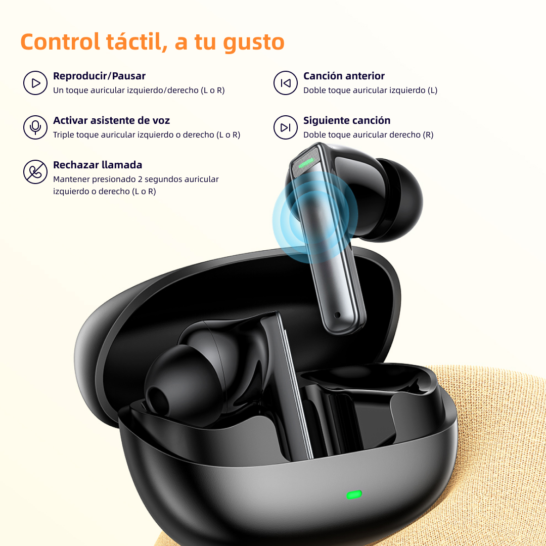 Auriculares Bluetooth 5.4 Enc Anc a prueba de agua y reducción de ruido -BH010 - Yesmart