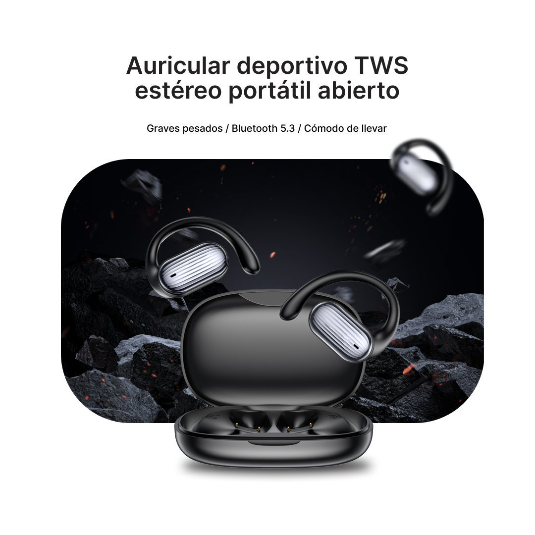 Auriculares Bluetooth 5.3 Auriculares Abiertos con Sonido Estéreo y Larga Autonomía -BH011 - Yesmart