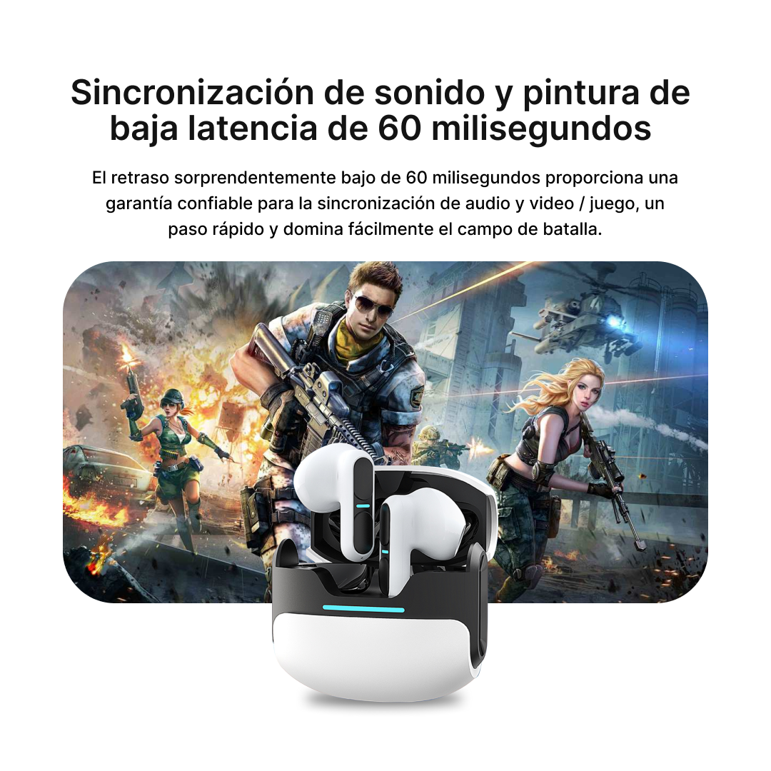 Auriculares Bluetooth con RGB, Conexión Inalámbrica y 21 Horas de Autonomía BH024 - Yesmart