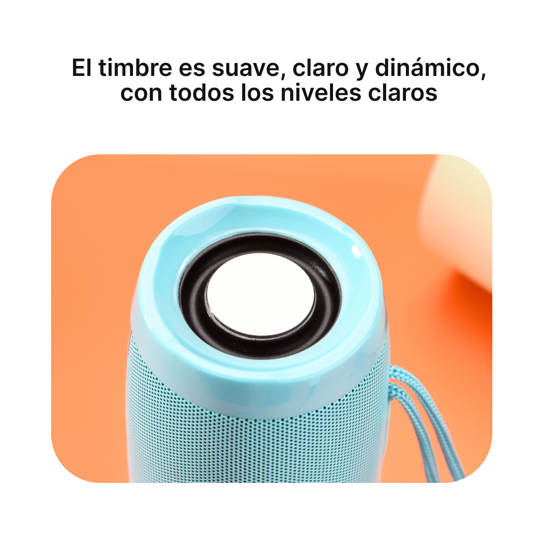 Altavoz Bluetooth con FM, LED Multicolor y Conexión de Audio BS016 - Yesmart